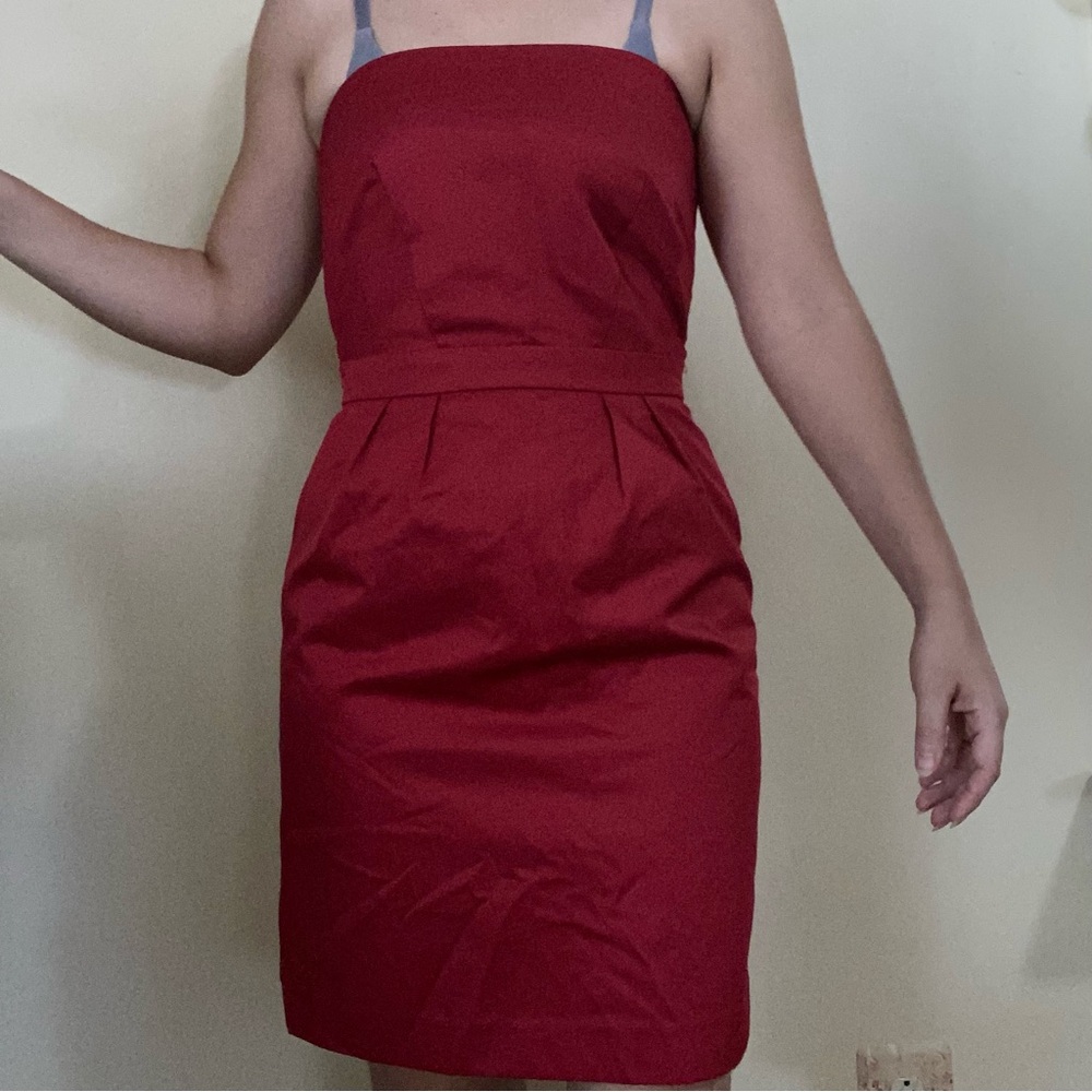 Target Limited Edition Size 2 Satin Red Cocktail Dress Strapless